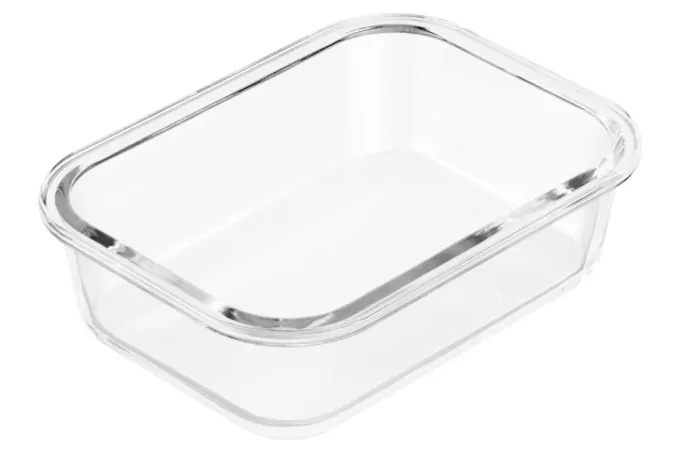 Ardesto Food storage container Gemini 0.6l, borosilicate glass, plastic, rectangular, transparent