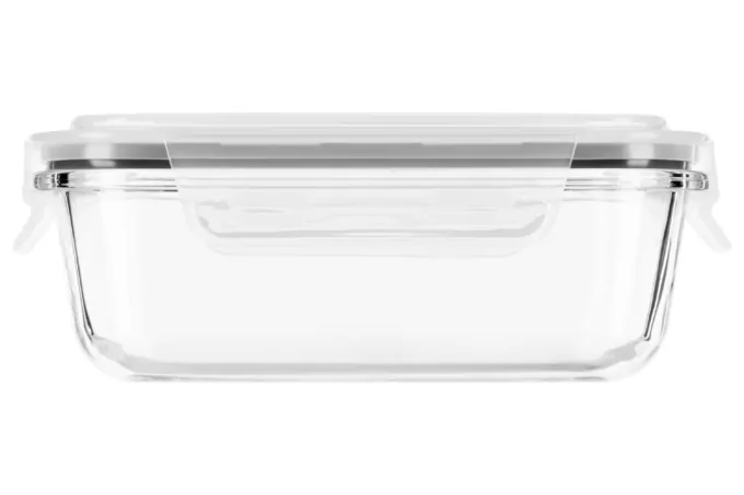 Ardesto Food storage container Gemini 0.6l, borosilicate glass, plastic, rectangular, transparent