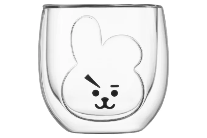 Ardesto Double wall mug set Animals, 300ml, 2pcs, borosilicate glass, transparent