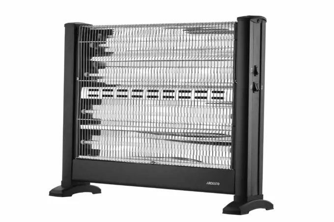 Infrared heater ARDESTO quartz, 28m2, 2500w, mechanical control, floorstanding, black