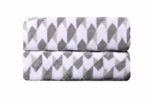 Плед Ardesto Flannel, 200х220см, 100% полиэстер, геометрия
