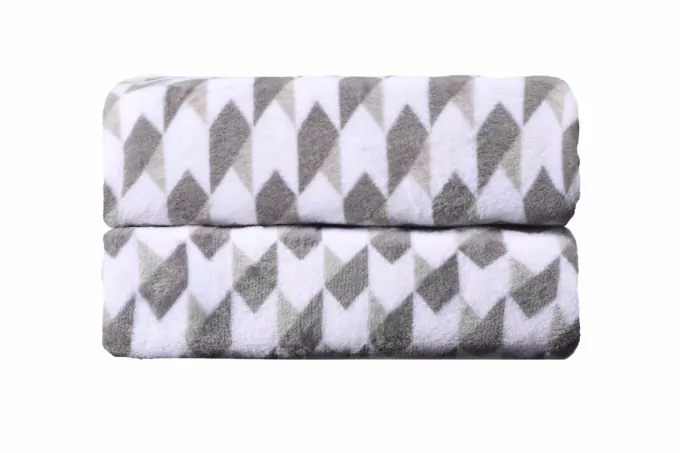 Плед Ardesto Flannel, 200х220см, 100% полиэстер, геометрия