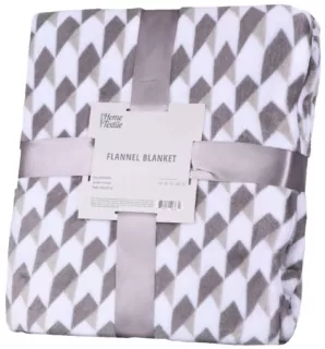 Плед Ardesto Flannel, 200х220см, 100% поліестер, геометрія