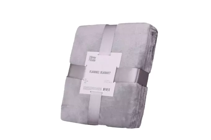 Ardesto Flannel blanket, 200x220cm, 100% polyester, gray