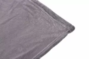 Ardesto Flannel blanket, 200x220cm, 100% polyester, gray