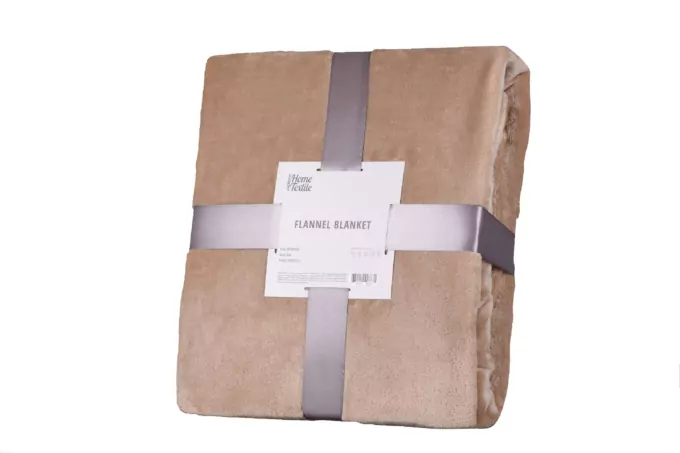 Плед Ardesto Flannel, 200х220см, 100% полиэстер, бежевый