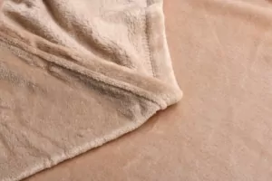Плед Ardesto Flannel, 200х220см, 100% полиэстер, бежевый