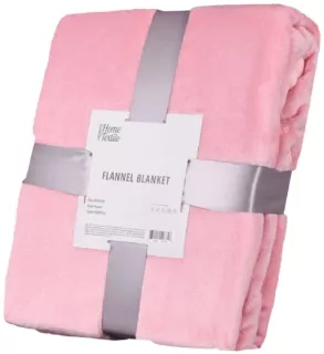 Плед Ardesto Flannel, 160х200см, 100% поліестер, рожевий