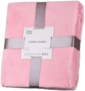 Плед Ardesto Flannel, 200х220см, 100% поліестер, рожевий