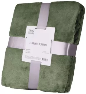 Плед Ardesto Flannel, 160х200см, 100% поліестер, зелений