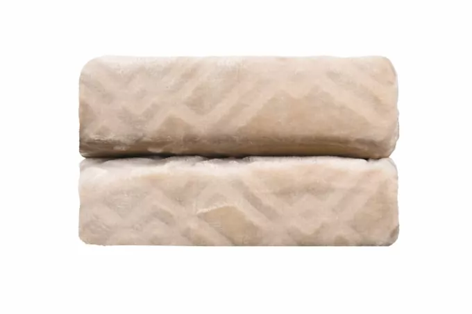 Плед ARDESTO Embossed, 200х220см, 100% полиэстер, бежевый