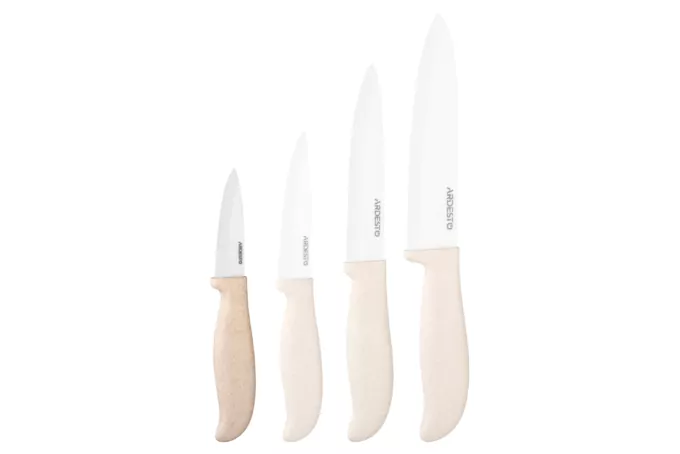 Ardesto Ceramic Paring Knife Fresh, 7.5cm, ceramics, plastic, beige