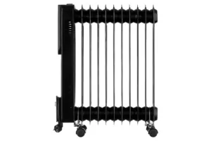 Масляный радиатор ARDESTO, 25м2, 2500Вт, электр. упр-ние, 11 секций, пульт ДУ, чёрный