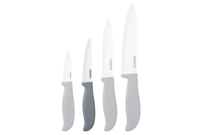 Ceramic utility knife ARDESTO Fresh, 10cm, ceramics, plastic, grey