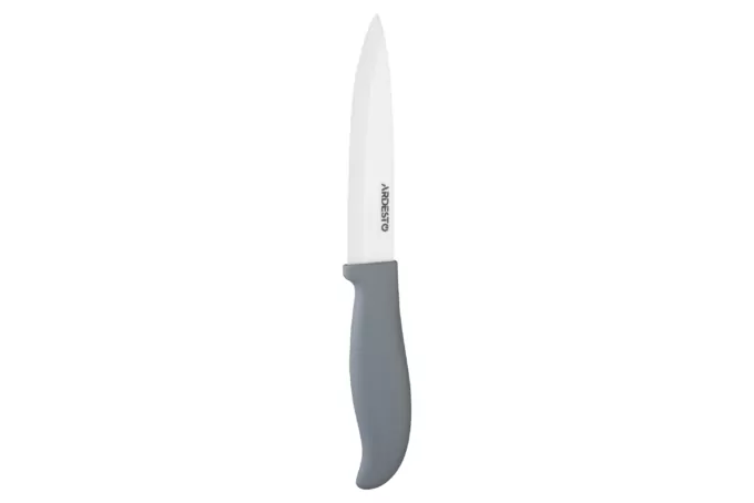 Ardesto Ceramic Slicing Knife Fresh, 12.5cm, ceramics, plastic, grey