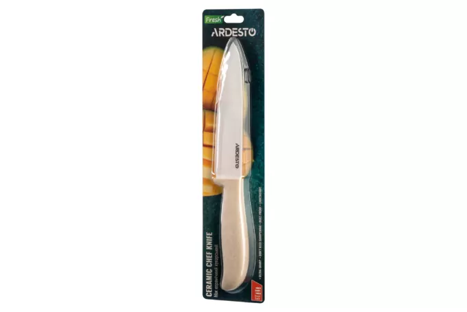 ARDESTO Ceramic Chef Knife Fresh 27.5 cm, beige, ceramics/plastic