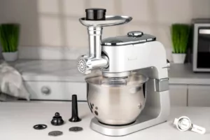 Кухонна машина Ardesto 1500Вт, чаша-метал, корпус-метал, насадок-10, сріблясто-сірий