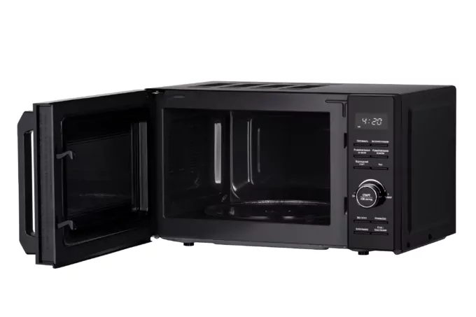 Microwave oven ARDESTO, 20L, electronic control, 700W, display, handle opening, quick start, black