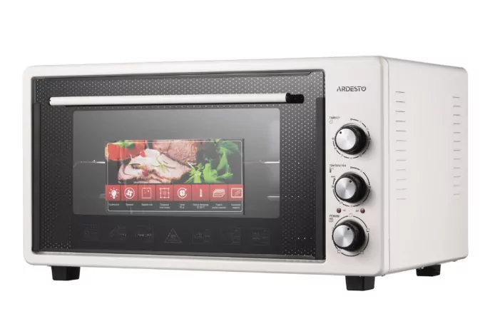Electric oven ARDESTO, 50L, 1600W, mech., convection, double glass, beige
