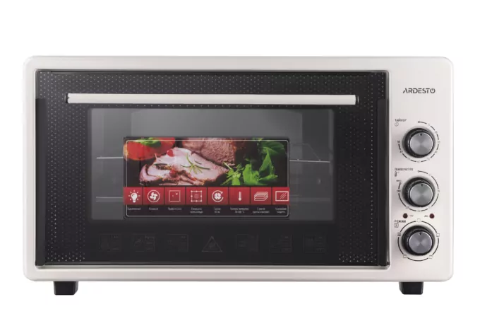 Electric oven ARDESTO, 50L, 1600W, mech., convection, double glass, beige