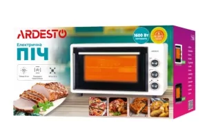 Electric oven ARDESTO, 50L, 1600W, mech., convection, double glass, beige