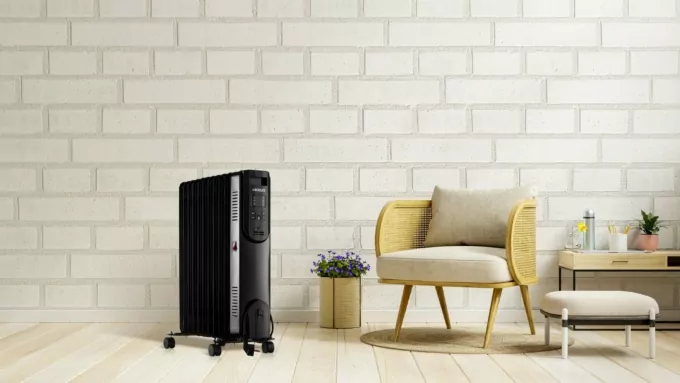 Масляный радиатор ARDESTO, 25м2, 2500Вт, электр. упр-ние, 11 секций, пульт ДУ, чёрный