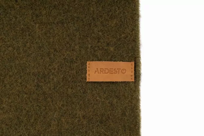 Плед Ardesto Leonardo Doubleface, 140×200см, 100% шерсть, хаки-коричневый