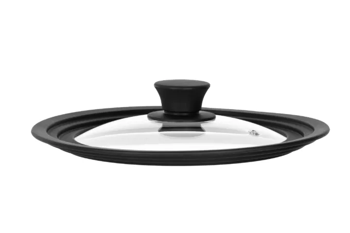 Крышка универсальная Ardesto Black Mars, Smart, 20х22х24см, термостойкое стекло, силикон
