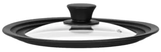 Кришка універсальна Ardesto Black Mars, Smart, 20х22х24см, термостійке скло, силікон