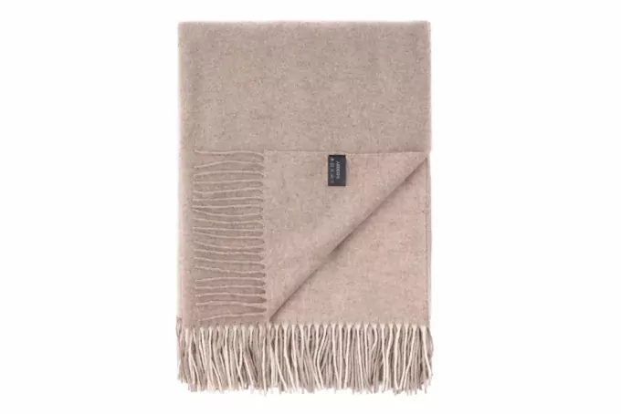 Ardesto Blanket Leonardo Moon, 140x200cm, 5% cashemere, 40% wool, 35% acrylic, 20% poly, beige