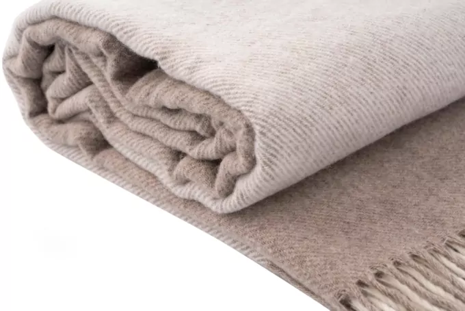 Ardesto Blanket Leonardo Moon, 140x200cm, 5% cashemere, 40% wool, 35% acrylic, 20% poly, beige