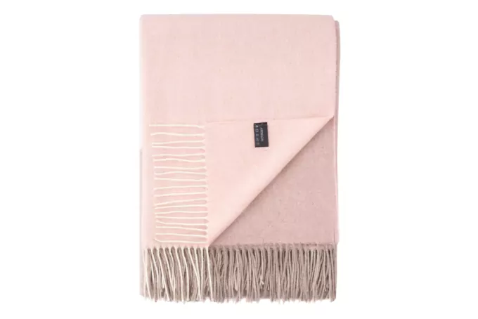 Ardesto Blanket Leonardo Moon, 140x200cm, 5% cashemere, 40% wool, 35% acrylic, 20% poly, pink