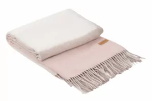 Ardesto Blanket Leonardo Moon, 140x200cm, 5% cashemere, 40% wool, 35% acrylic, 20% poly, pink