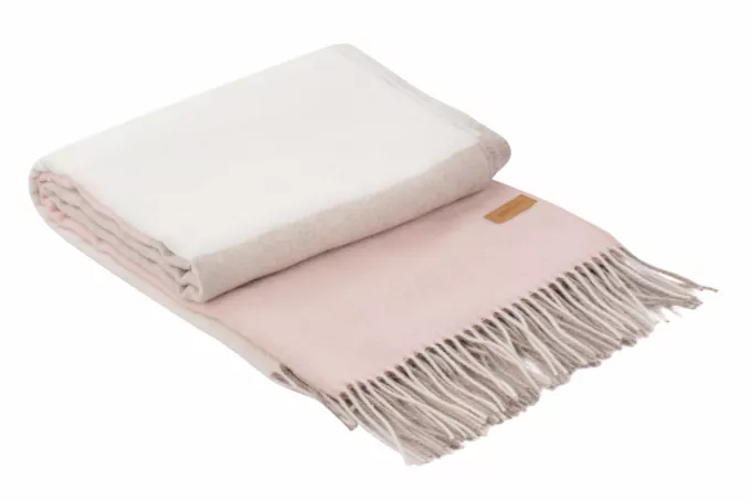 Ardesto Blanket Leonardo Moon, 140x200cm, 5% cashemere, 40% wool, 35% acrylic, 20% poly, pink