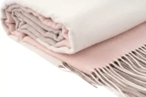 Ardesto Blanket Leonardo Moon, 140x200cm, 5% cashemere, 40% wool, 35% acrylic, 20% poly, pink
