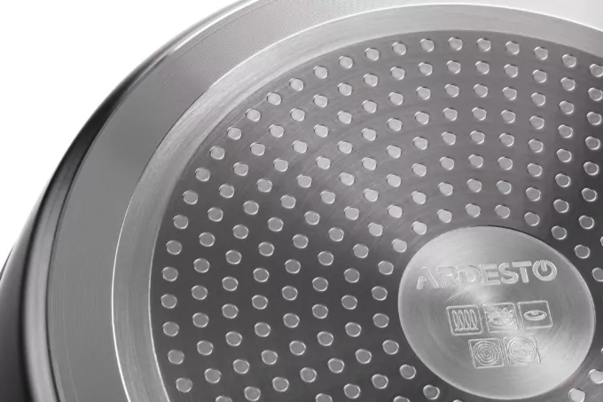 Сковорода глубокая Ardesto Gemini Gourmet Bolzano, 24см, алюминий, черный