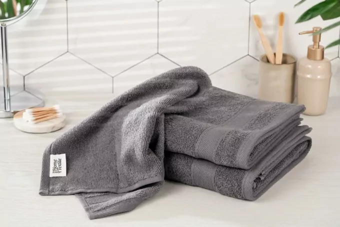 Ardesto Terry towel SuperSoft, 30x50cm, 100% cotton, dark gray