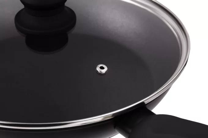 Fry pan with lid ARDESTO Gemini Gourmet Aosta, 26cm, aluminium, black