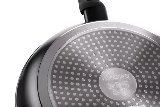 Fry pan with lid ARDESTO Gemini Gourmet Aosta, 26cm, aluminium, black