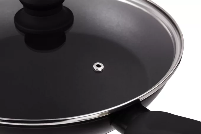 Сковорода с крышкой Ardesto Gemini Gourmet Aosta, 24см, алюминий, черный