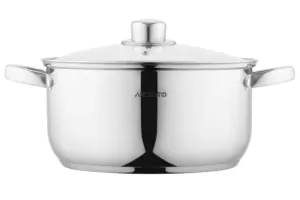 Каструля зі скляною кришкою Ardesto Gemini Gourmet Aosta, 5л, нержавіюча сталь