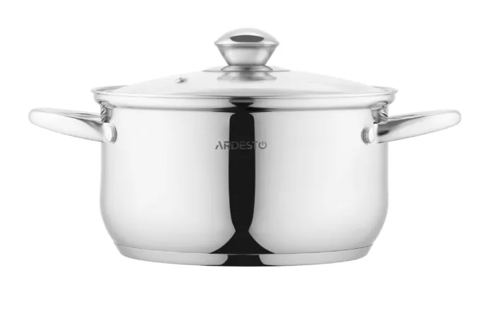ARDESTO Кастрюля Gemini Gourmet, стеклянная крышка, 3.2 л, нержавеющая сталь