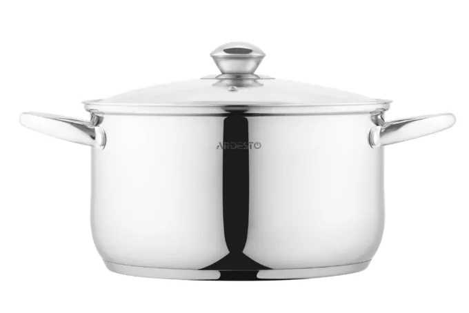 Ardesto Casserole with glass lid Gemini Gourmet Spoleto,, 5.8l, stainless steel