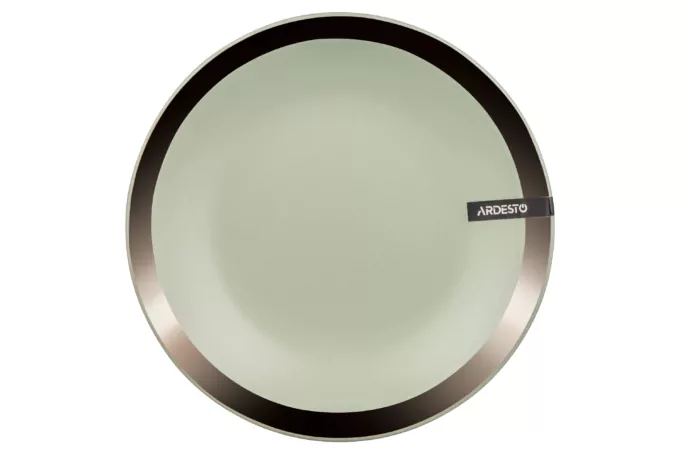 Ardesto Dessert plateLiguria Green bay, 19cm, ceramics, green