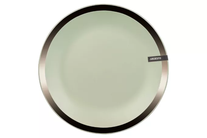 Ardesto Dinner plate Liguria Green bay, 26cm, ceramics, green