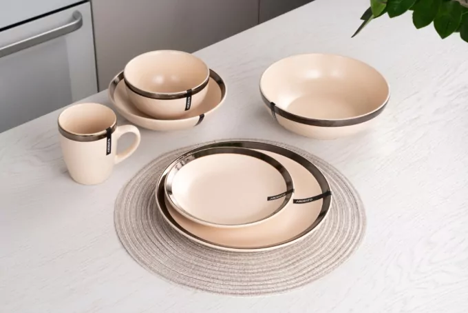 ARDESTO Dessert plate Liguria, 19 cm, Cream AR2919LCC