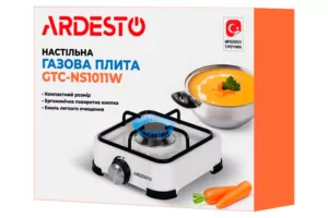 Плитка настільна Ardesto газова, тип газу LPG, конфорок – 1, білий
