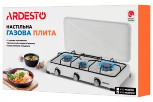 Плитка настольная Ardesto газовая, тип газа LPG, конф. — 3, белый
