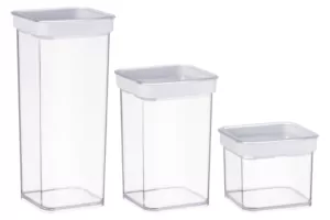 Набір контейнерів для зберігання продуктів Ardesto Fresh, 3шт, пластик, білий