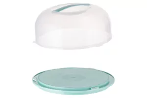 Тортовница с крышкой Ardesto Tasty baking, 28.4х11.5см, пластик, голубой
